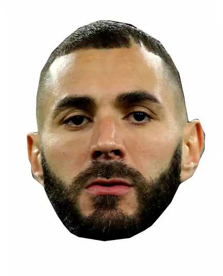 Kartonová maska Karim Benzema