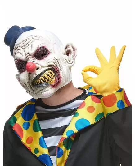 Odporná latexová klaunská maska pro dospělé