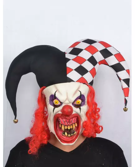 Děsivá latexová maska Joker pro dospělé Halloween