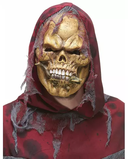 Latexová maska kostlivec požírající plazy pro dospělé