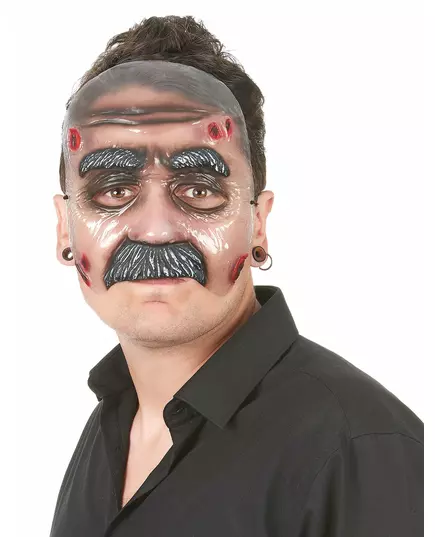Průhledná maska pro dospělého muže s knírem