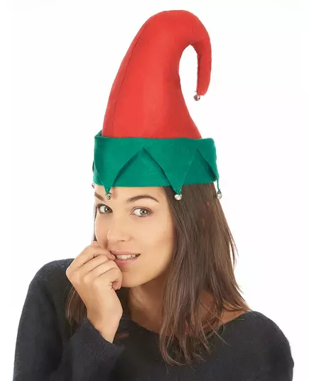 Vánoční elfí čepice se zvonky pro dospělé