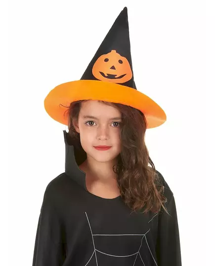 Dětský dýňový čarodějnický klobouk Halloween