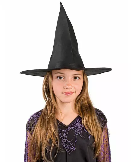 Černý čarodějnický klobouk pro děti Halloween
