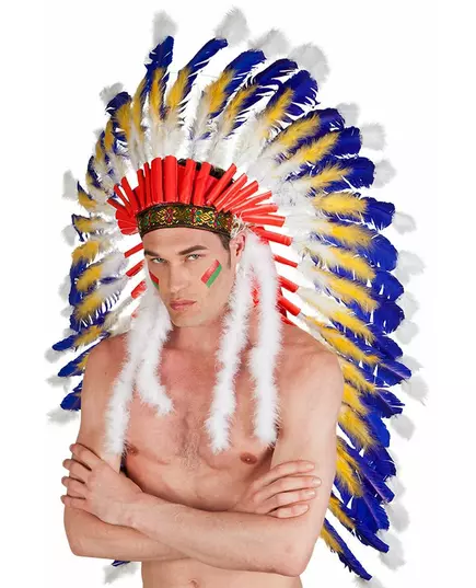 Pokrývka hlavy indiánského náčelníka pro dospělé