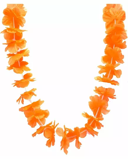 Oranžový havajský náhrdelník