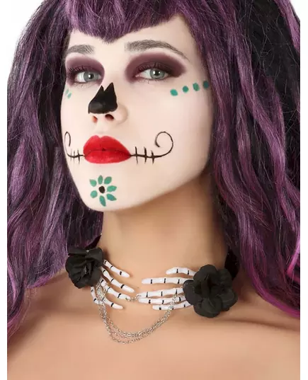Náhrdelník kostlivčí ruce Dia de los Muertos pro dospělé