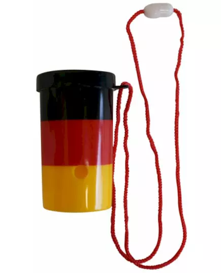 Náhrdelník s mini mlhovkou pro fanoušky Německa