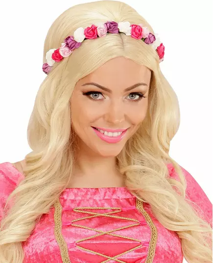 Pastelová květinová korunka pro ženy