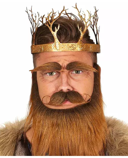 Zlatá středověká královská koruna pro dospělé