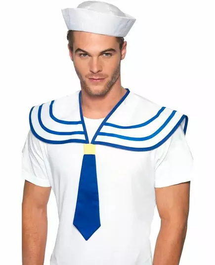 Námořnická kravata a límec pro dospělé
