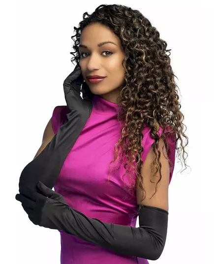 Dlouhé černé rukavice