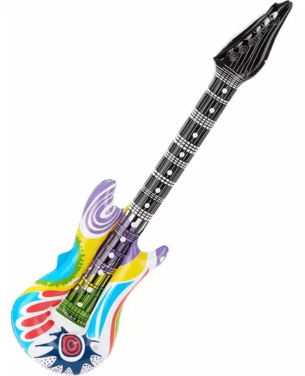 Barevná nafukovací rocková kytara pro dospělé