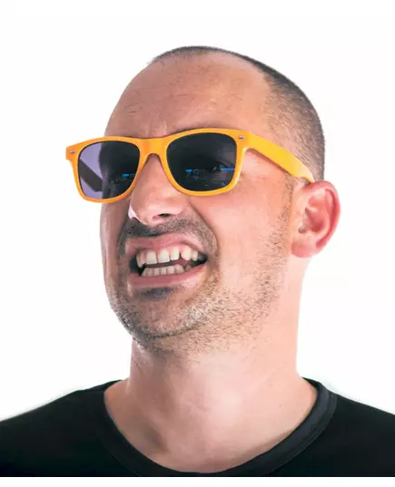 Oranžové fluorescenčně modré brýle pro dospělé
