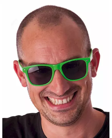Zelené fluorescenčně modré brýle pro dospělé