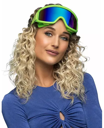 Fluorescenčně zelené lyžařské brýle pro dospělé