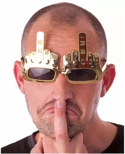 Brýle se zvednutým prstem pro dospělé