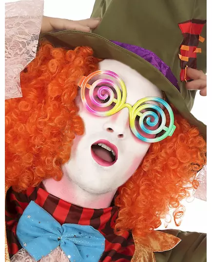 Vícebarevné spirálové brýle pro dospělé