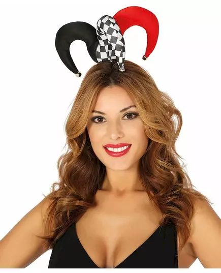 Mini šaškovská čepička červená/černá pro dospělé