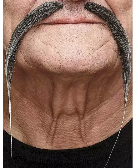 Šedý čínský knír pro dospělé