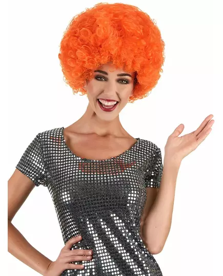 Oranžová klaunská paruka pro dospělé