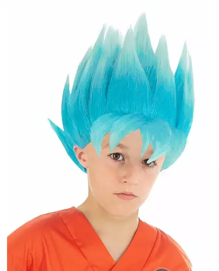 Dětská modrá paruka Goku Super Saiyan Dragon Ball