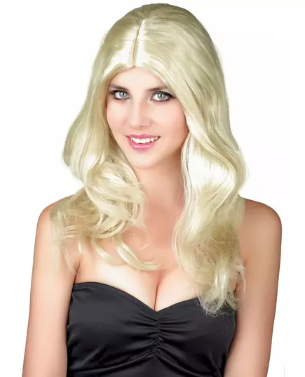 Vlnitá blond paruka pro ženy