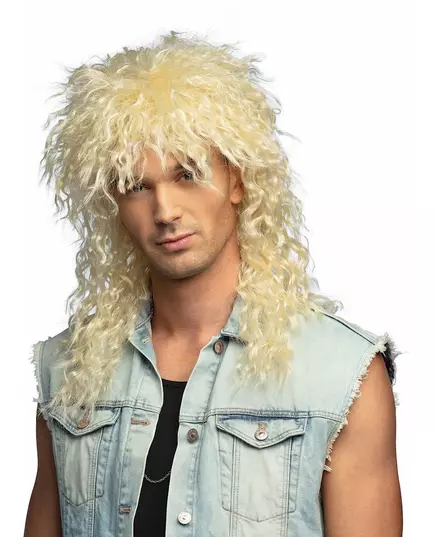 Paruka blond rockového zpěváka pro dospělé