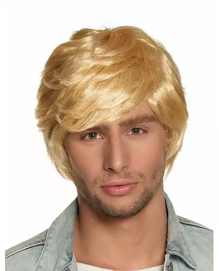 Krátká retro blond paruka pro muže
