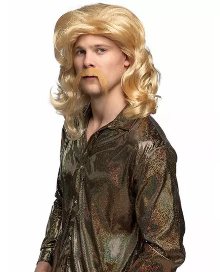 Blond paruka a knír pro muže