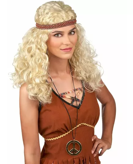 Blond hippie paruka pro ženy