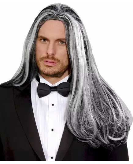 Dlouhá dvoubarevná upírská paruka pro dospělé Halloween