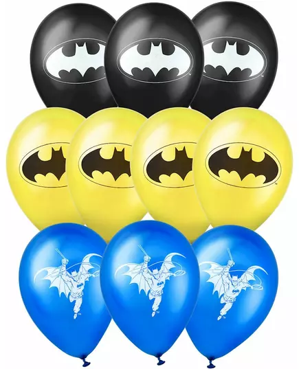 10 latexových balónků Batman 25x32cm