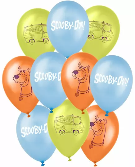 10 latexových balónků Scooby-Doo 25 x 32 cm