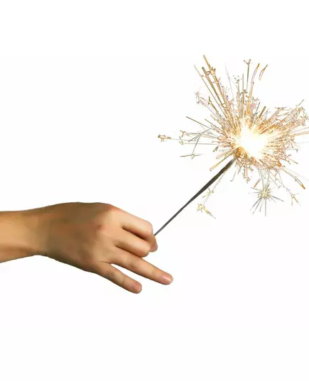 10 stříbrných magických svíček 16 cm