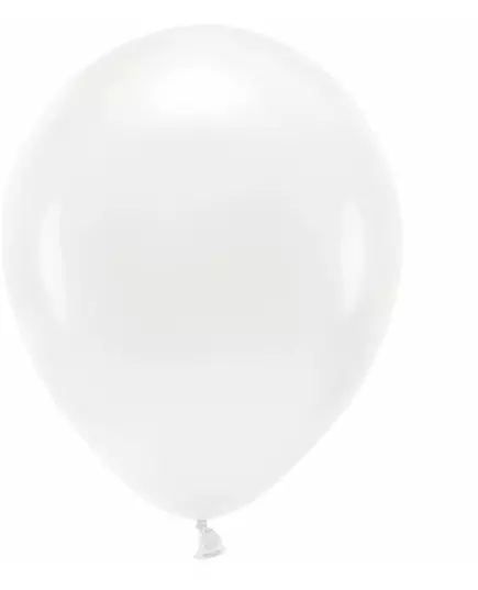 100 bílých pastelových latexových balónků 26 cm