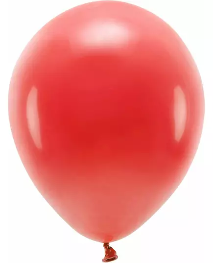 100 pastelově červených latexových balónků 26 cm
