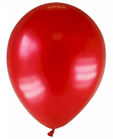 12 tmavě červených metalických balónků 28 cm