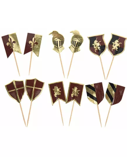 12 oboustranných rytířských zápichů 7–8 cm