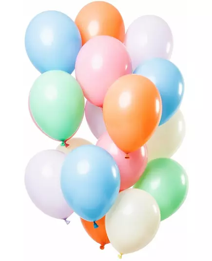 15 pastelových latexových balónků 33 cm