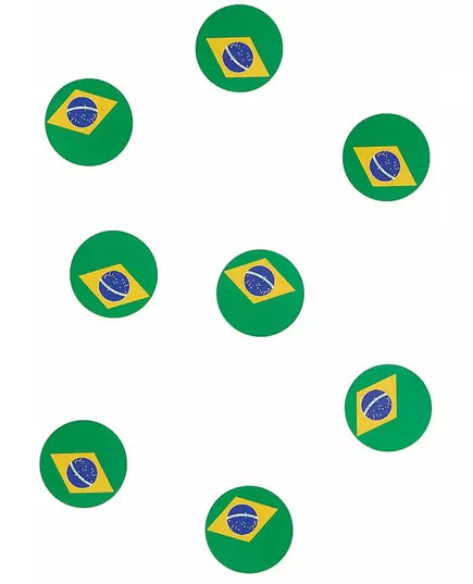 150 konfeti na stůl s brazilskou vlajkou