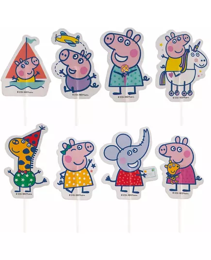 16 dortových topperů Peppa Pig