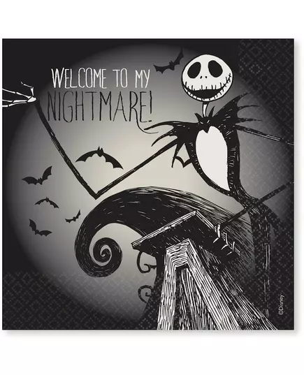 16 ubrousků Nightmare Before Christmas 33 x 33 cm