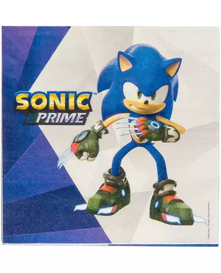 16 ubrousků Sonic Prime 33x33 cm