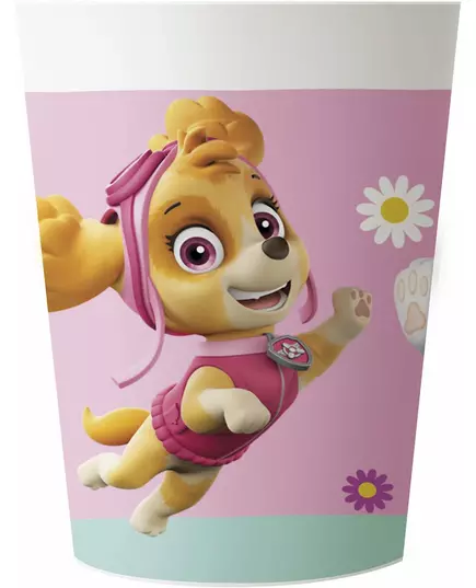 2 opakovaně použitelné plastové kelímky Paw Patrol růžové 230 ml