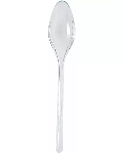 20 křišťálových plastových dezertních lžiček 14 cm