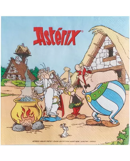 20 papírových ubrousků Asterix 33 x 33 cm