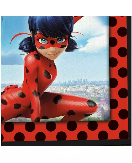 20 papírových ubrousků Ladybug in Paris 33 x 33 cm