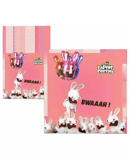 20 ubrousků Raving Rabbids 33 × 33 cm