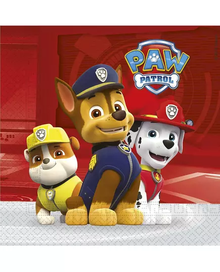 20 papírových ubrousků Paw Patrol Ready for Action 33 × 33 cm